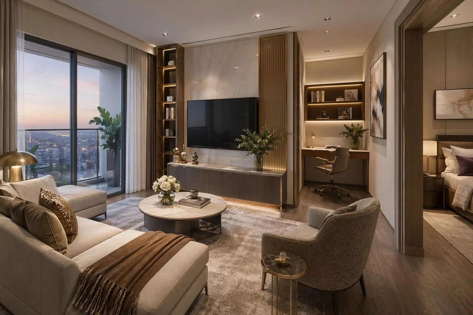 Minh hoạ không khí 1BR+1